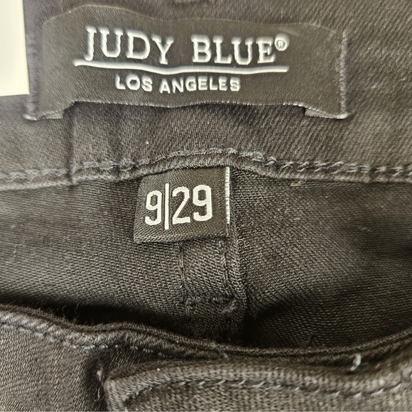 Judy Blue Jeans Black Size 9 / 29 Skinny Mid Stretchy Denim Waist 29 Inseam 28 - Picture 7 of 10